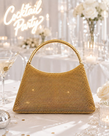 Crystal Mesh Shoulder Bag