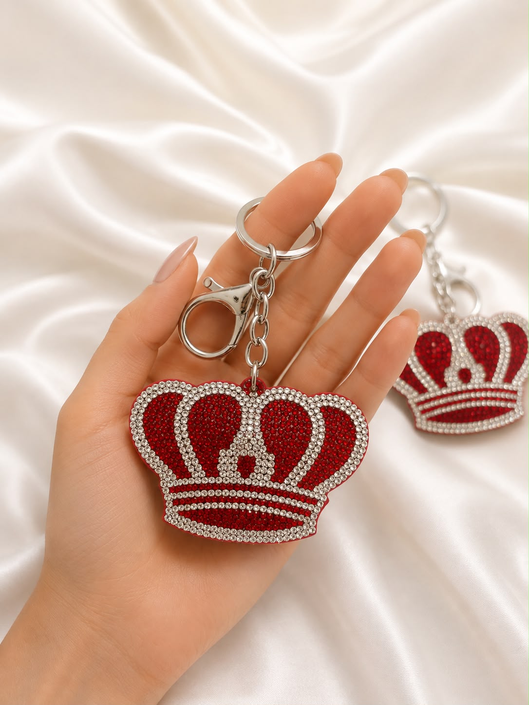 Crystal Crown Bag Charm