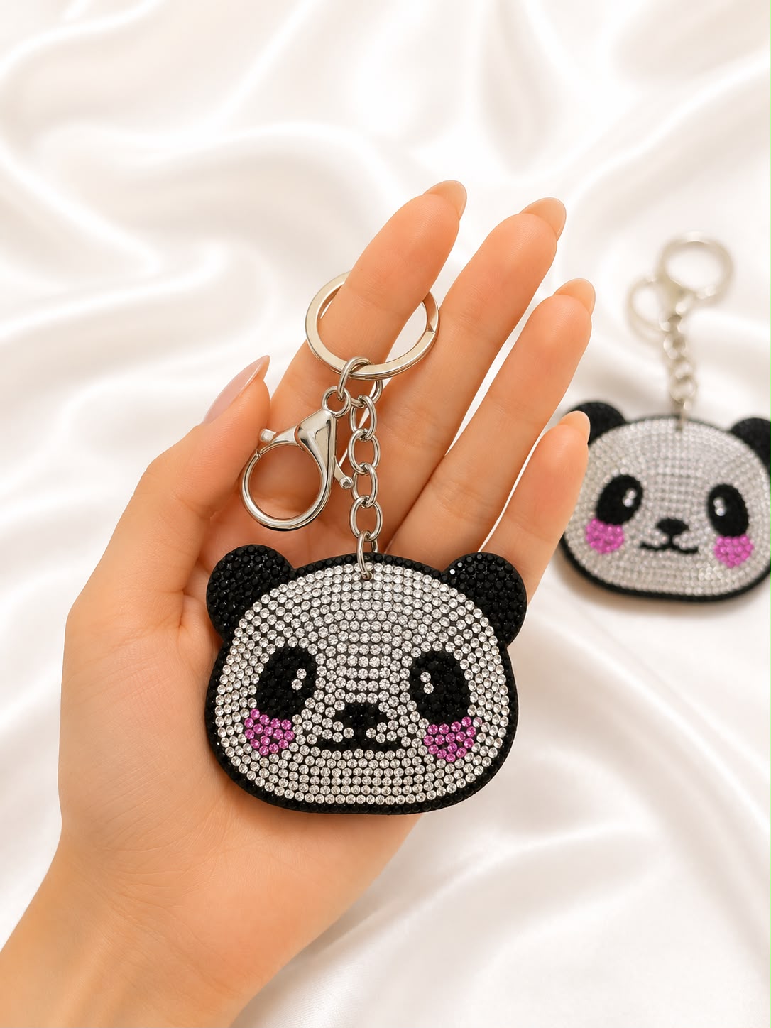 Crystal Panda Bag Charm