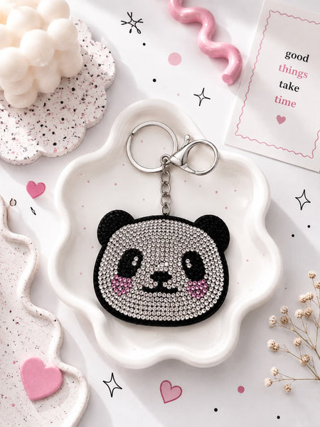 Crystal Panda Bag Charm