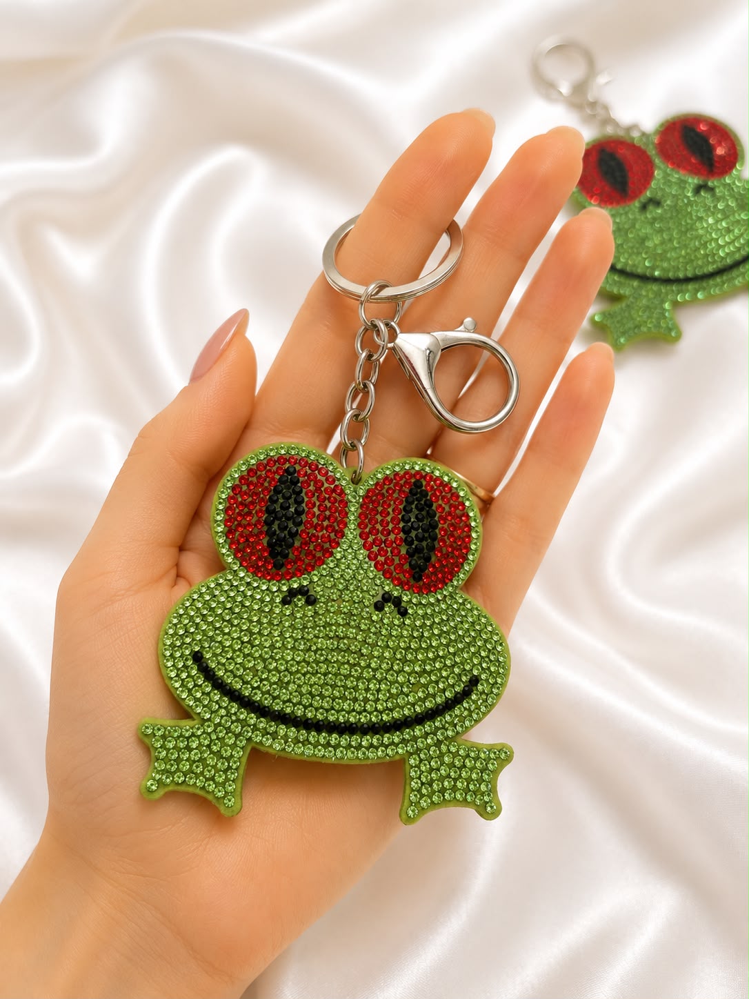 Crystal Frog Bag Charm