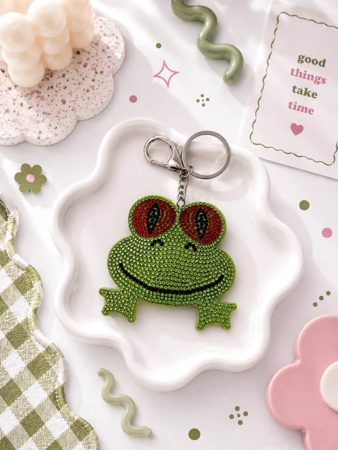 Crystal Frog Bag Charm
