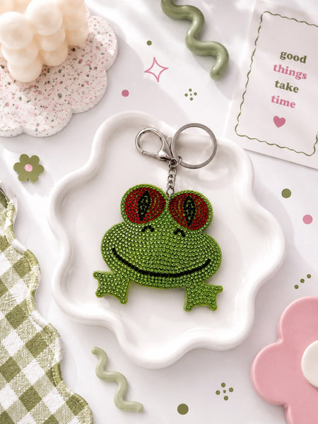Crystal Frog Bag Charm