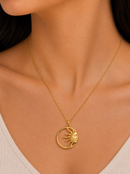 Sun Medallion Necklace