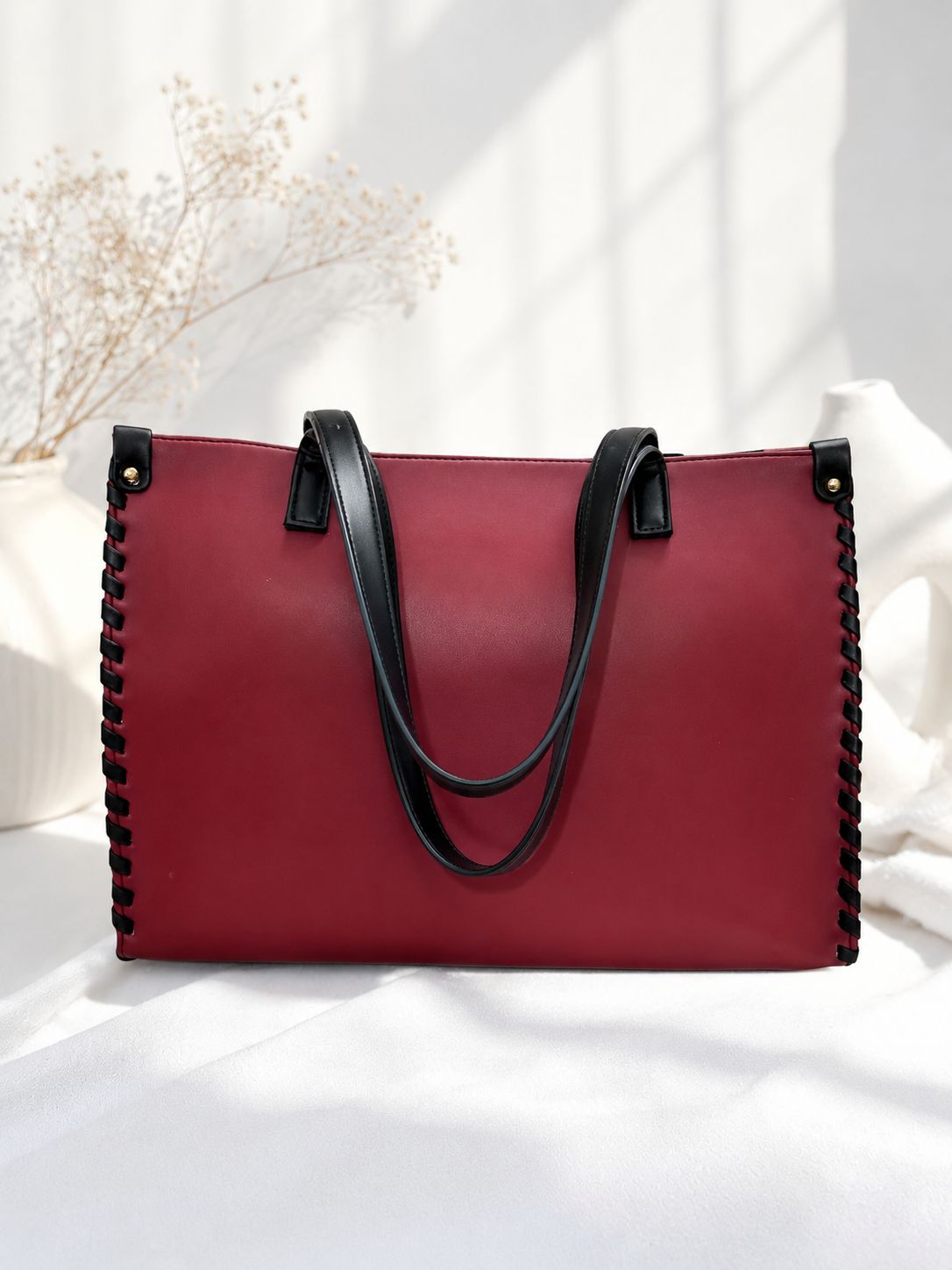 Whipstitch Structured Tote