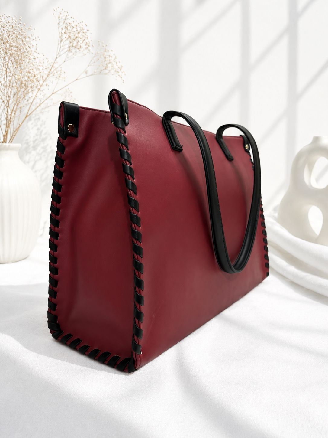Whipstitch Structured Tote