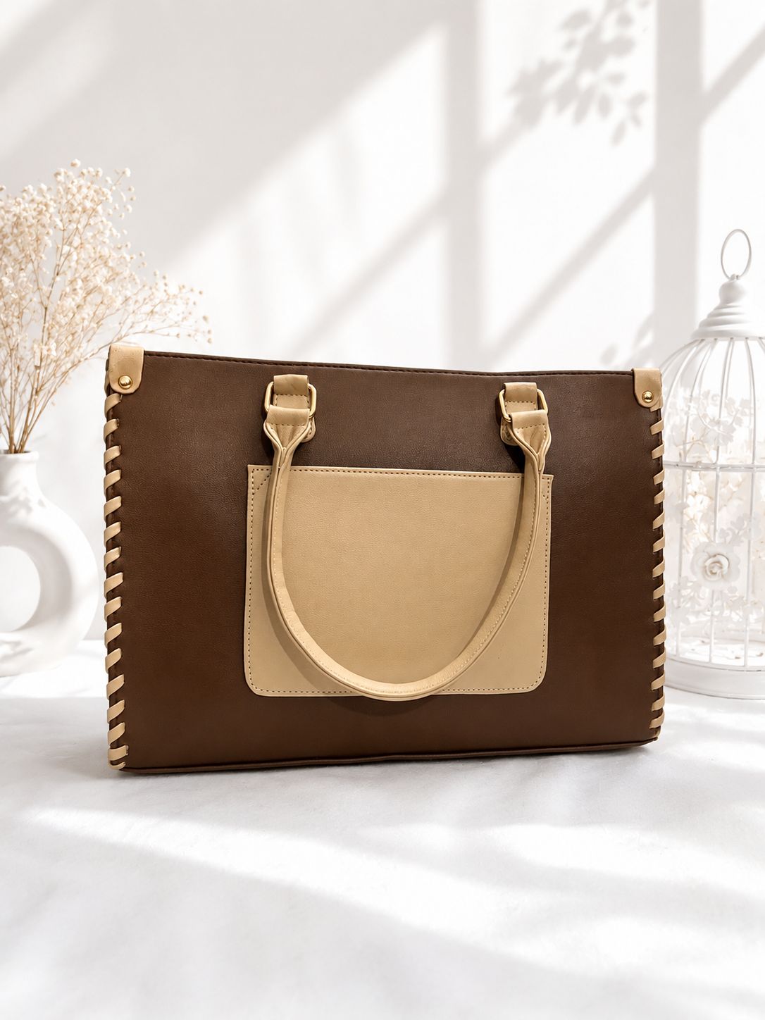 Whipstitch Structured Tote