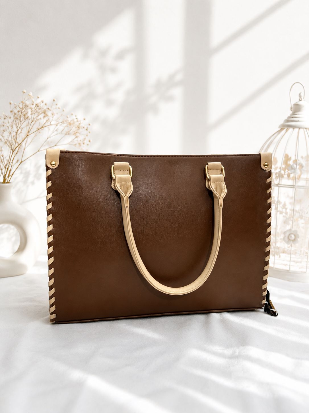 Whipstitch Structured Tote