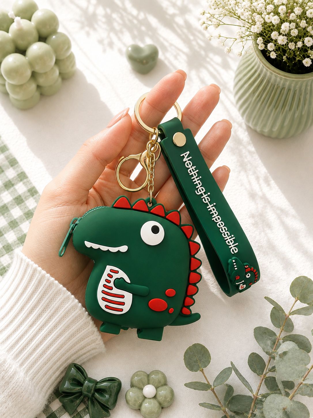 Little Dino Silicone Coin Pouch