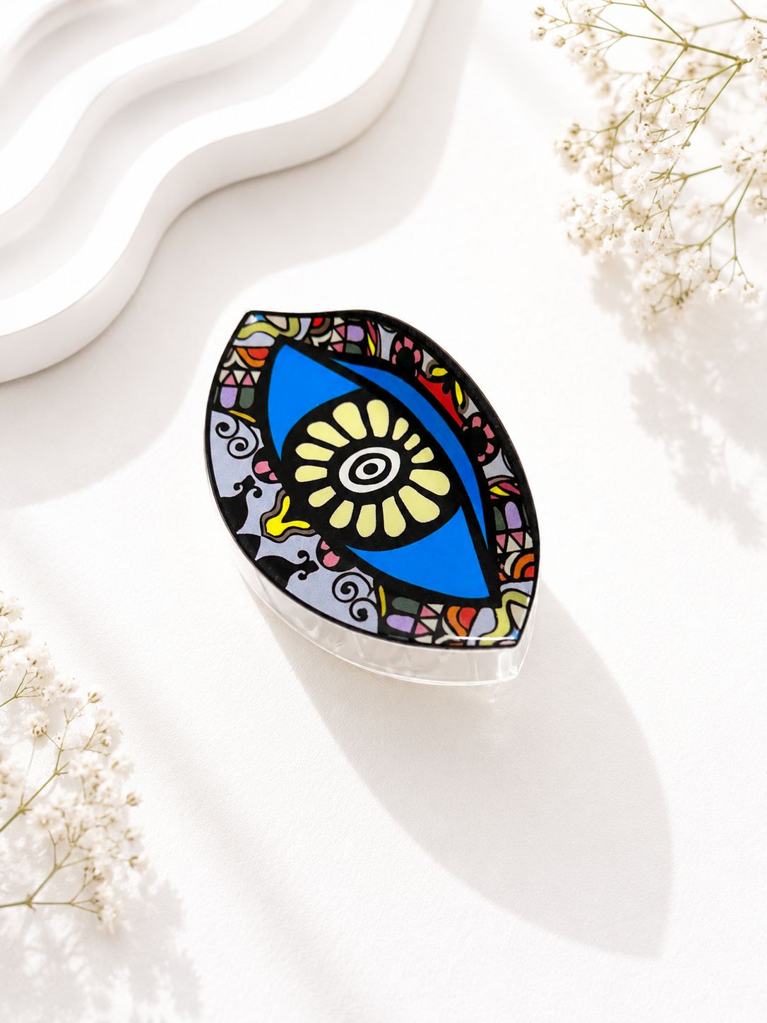 Evil Eye Mosaic Claw Clip