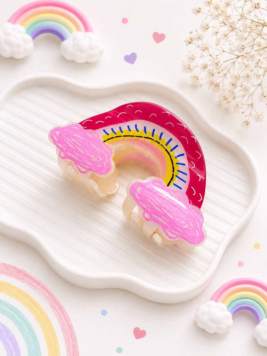 Rainbow Hair Claw