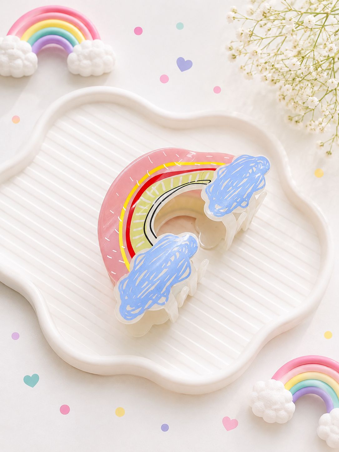 Rainbow Hair Claw