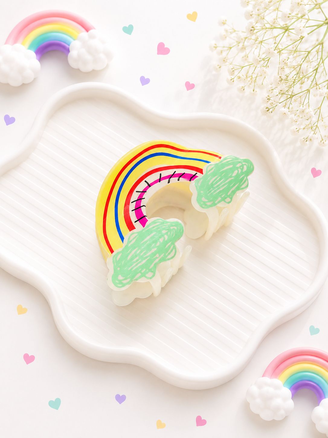 Rainbow Hair Claw