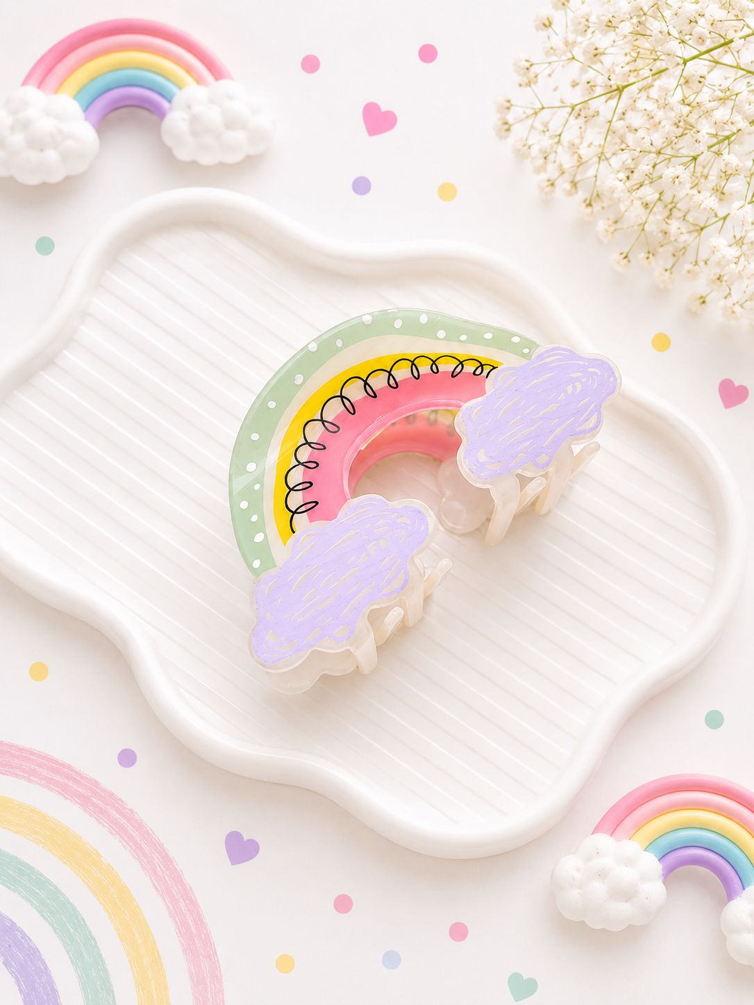 Rainbow Hair Claw
