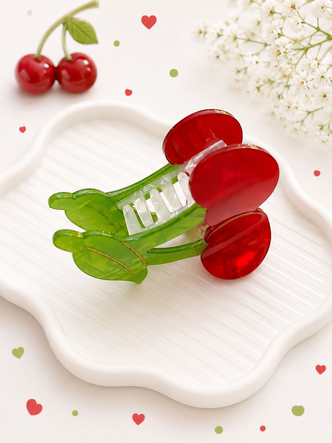 Cherry Claw Clip