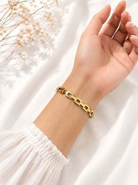 Square Link Chain Bracelet