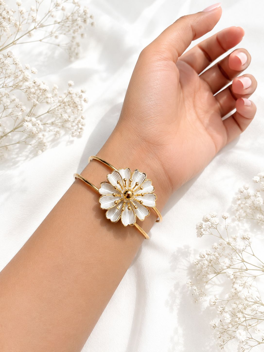 Flower Cuff Bracelet