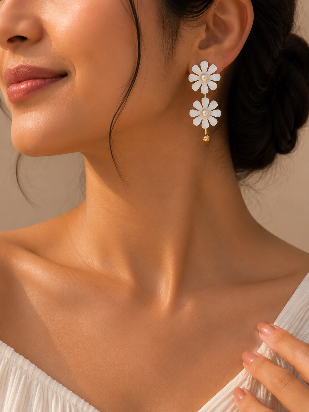 Floral Pearl Earrings