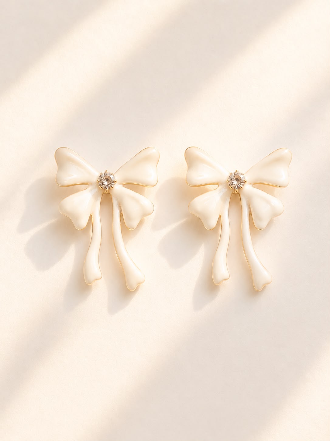 Bow Crystal Stud Earrings