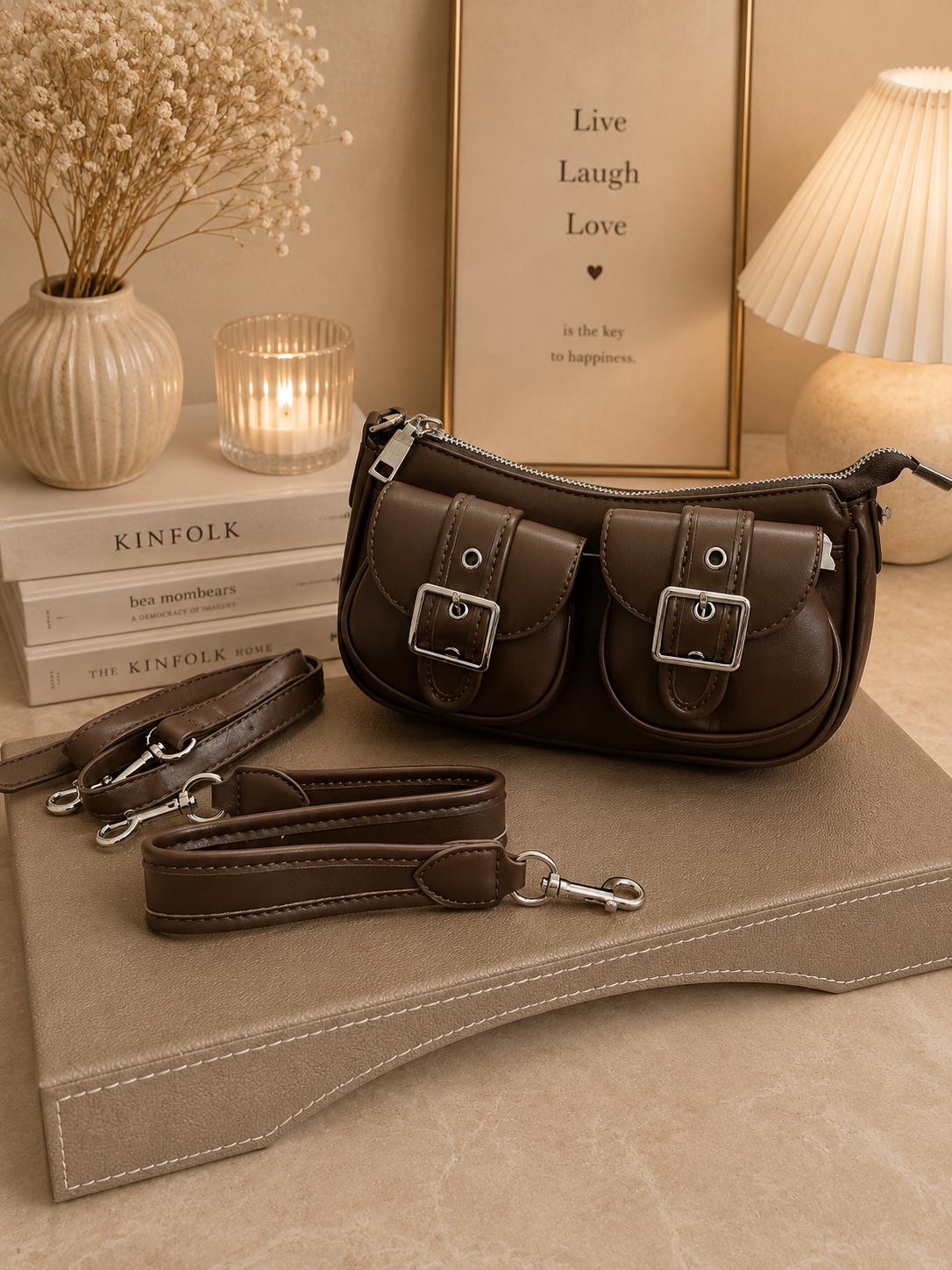 Double Pocket Sling Bag