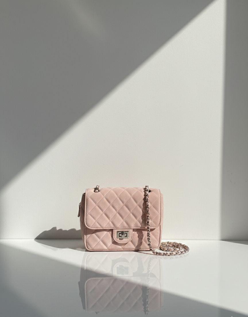 Quilted Chain Bag - Pink Mini