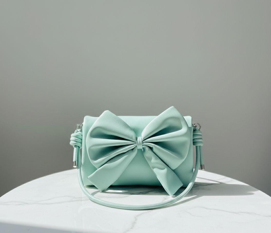 Oversized Bow Shoulder Bag - Hot Pink