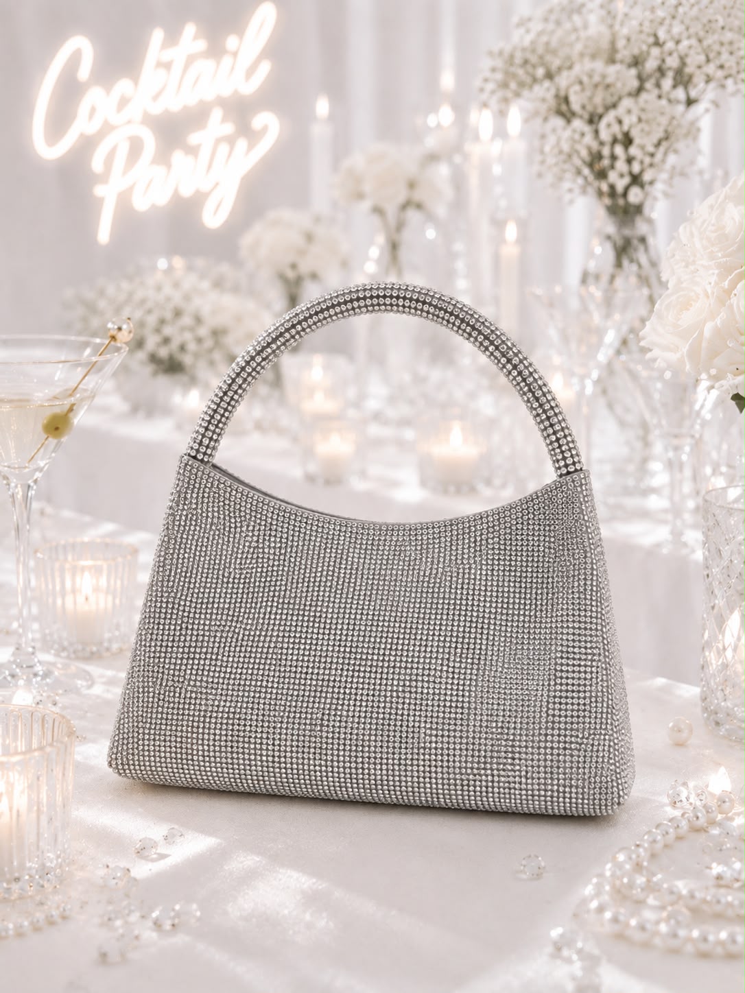 Crystal Mesh Shoulder Bag