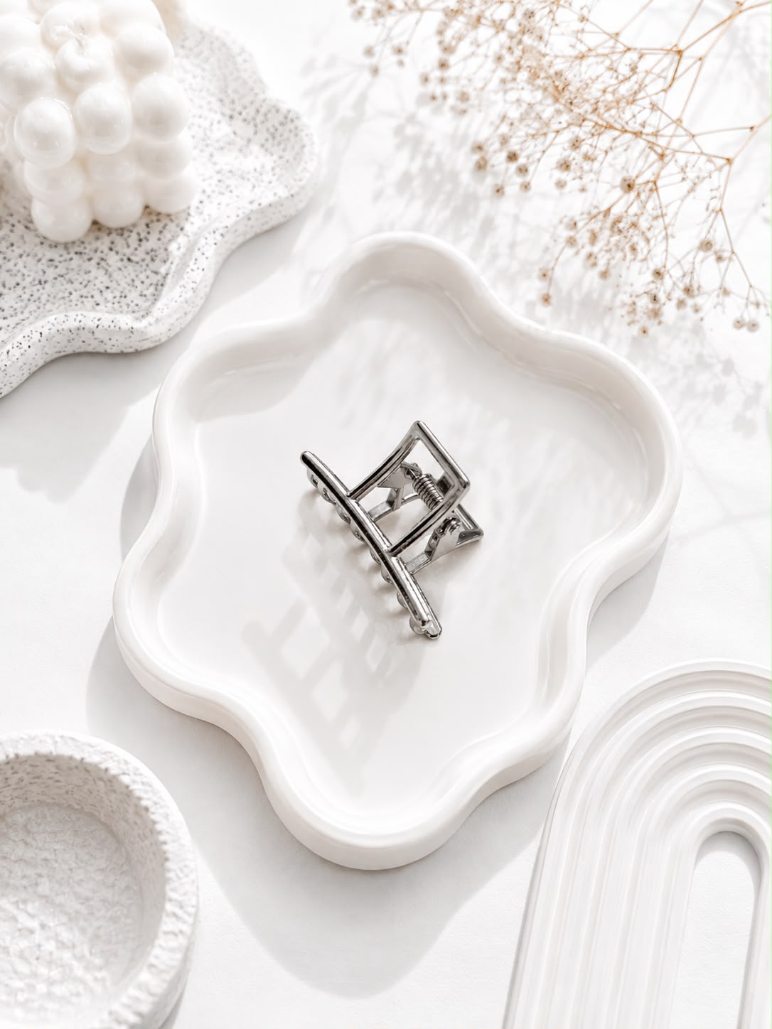 Knot Claw Clip - Silver