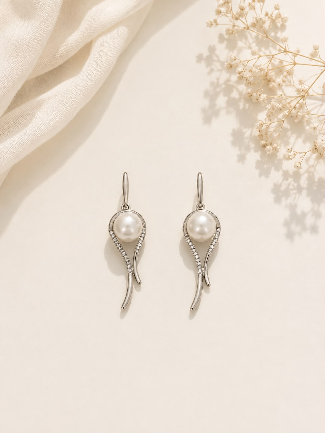 Triple Circle Hoop Earrings - Silver