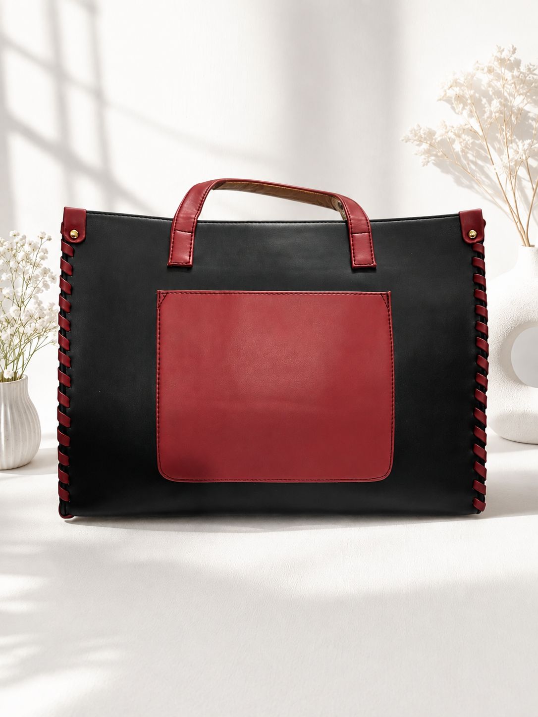 Whipstitch Structured Tote