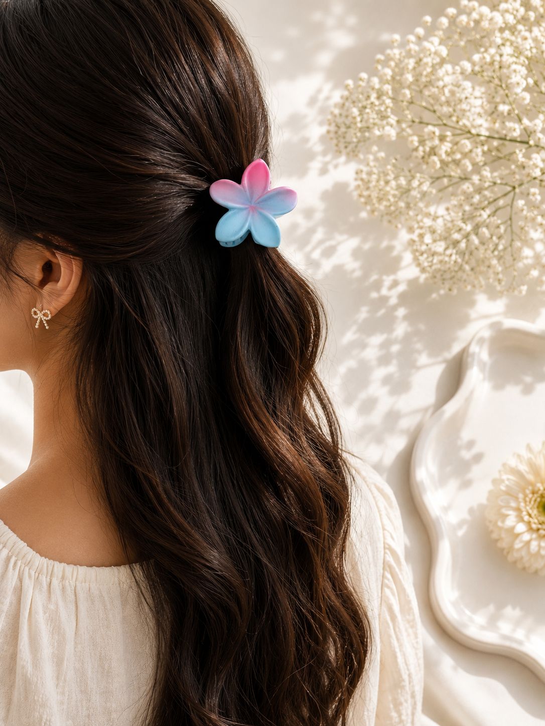 Ombré Floral Claw Clip (Set of 2 Small)