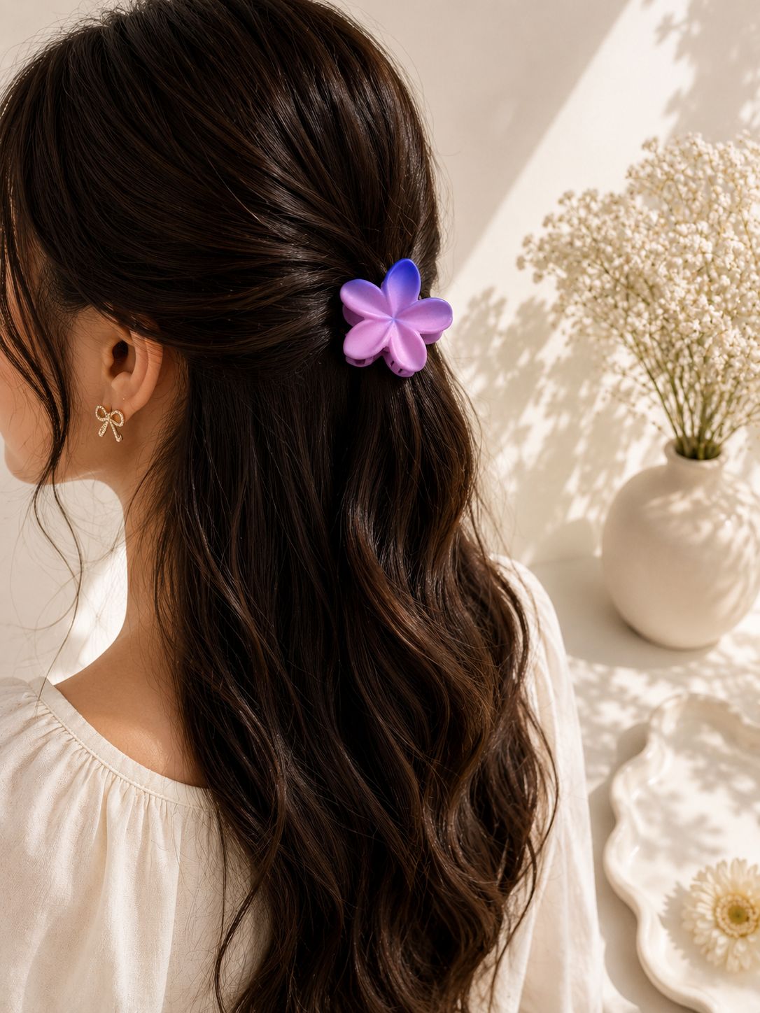 Ombré Floral Claw Clip (Set of 2 Small)