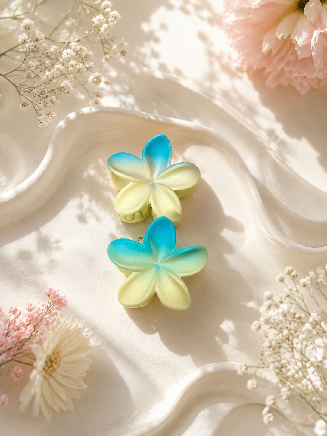 Ombré Floral Claw Clip (Set of 2 Small)