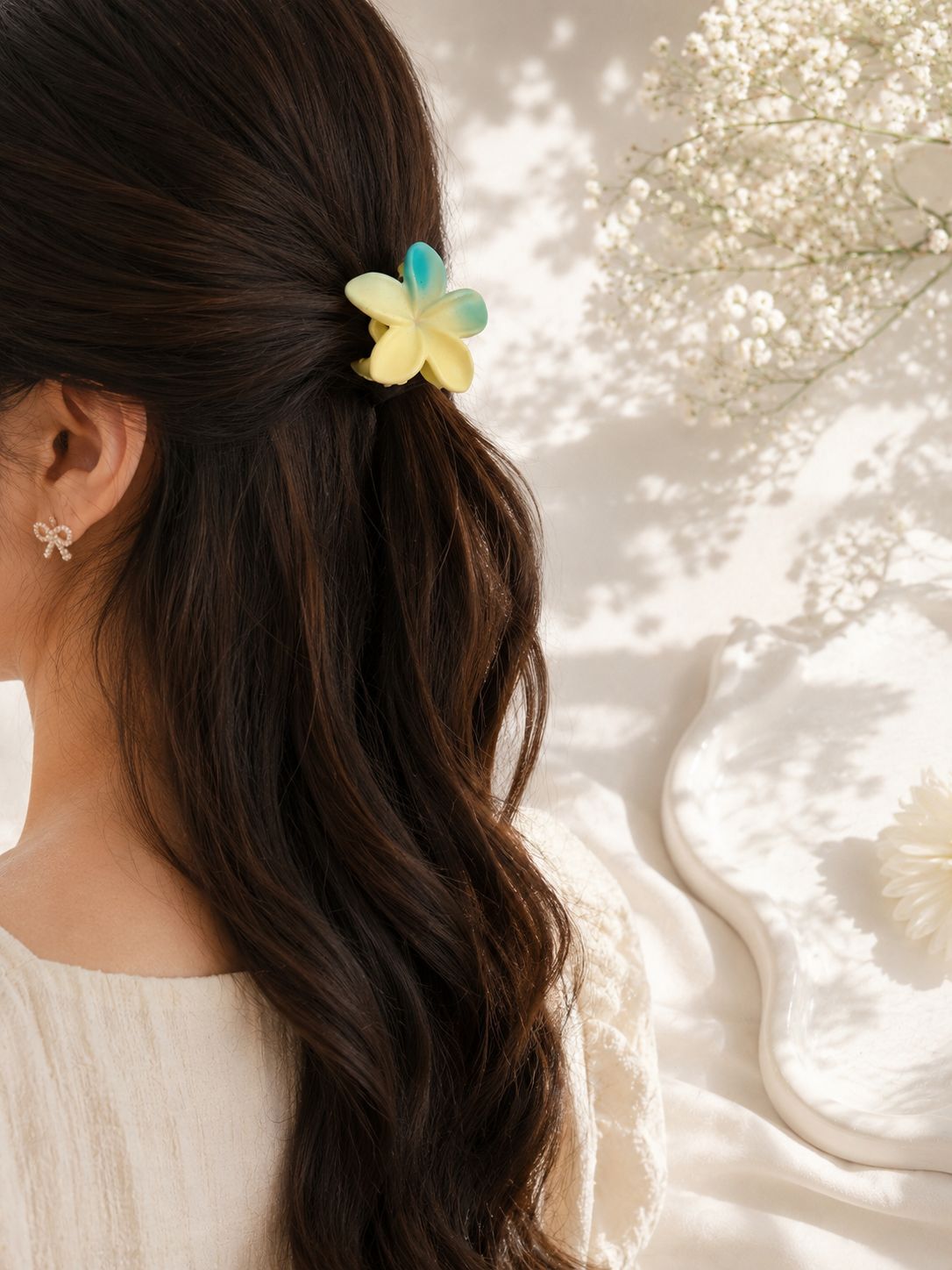 Ombré Floral Claw Clip (Set of 2 Small)