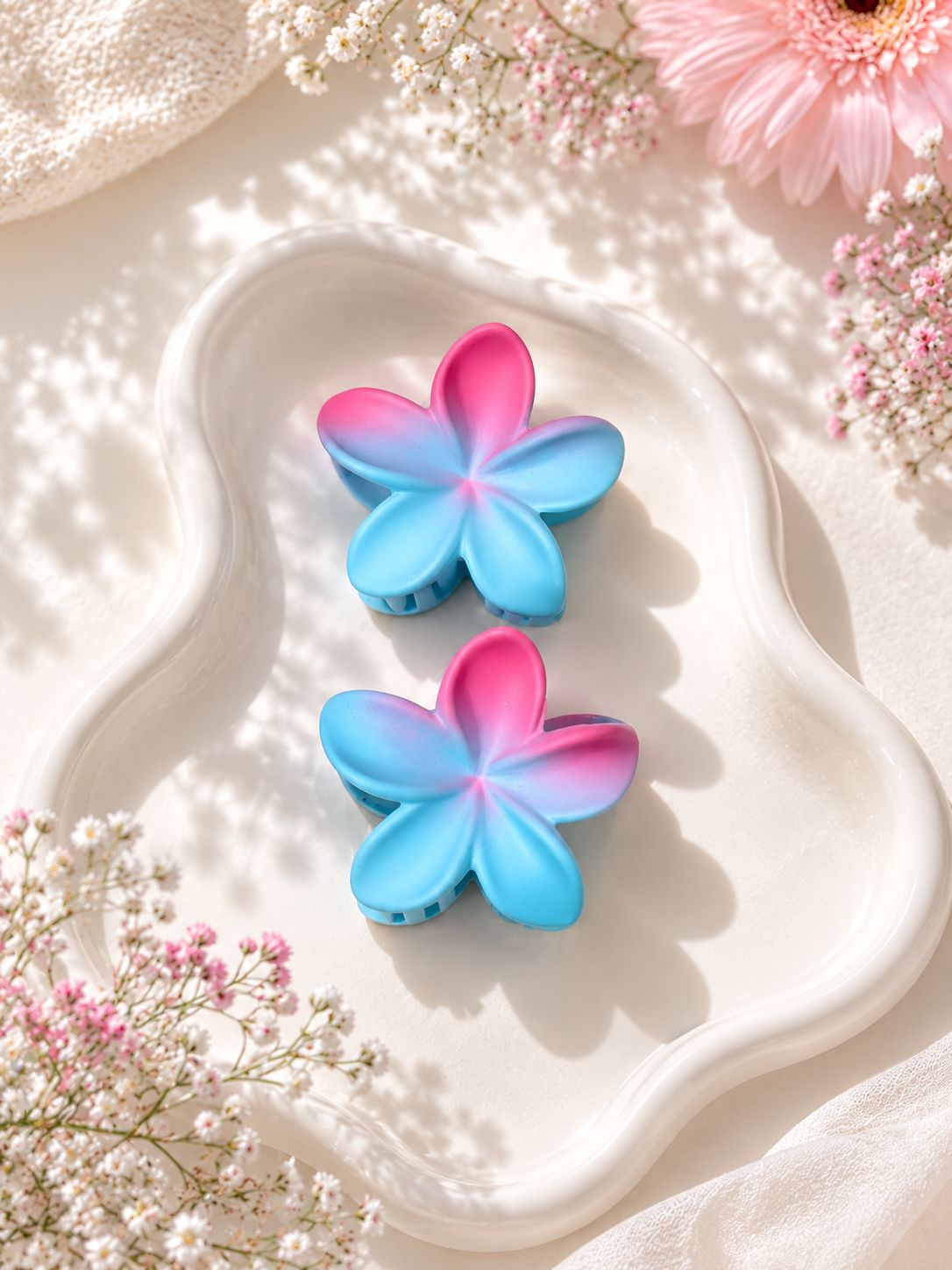 Ombré Floral Claw Clip (Set of 2 Small)