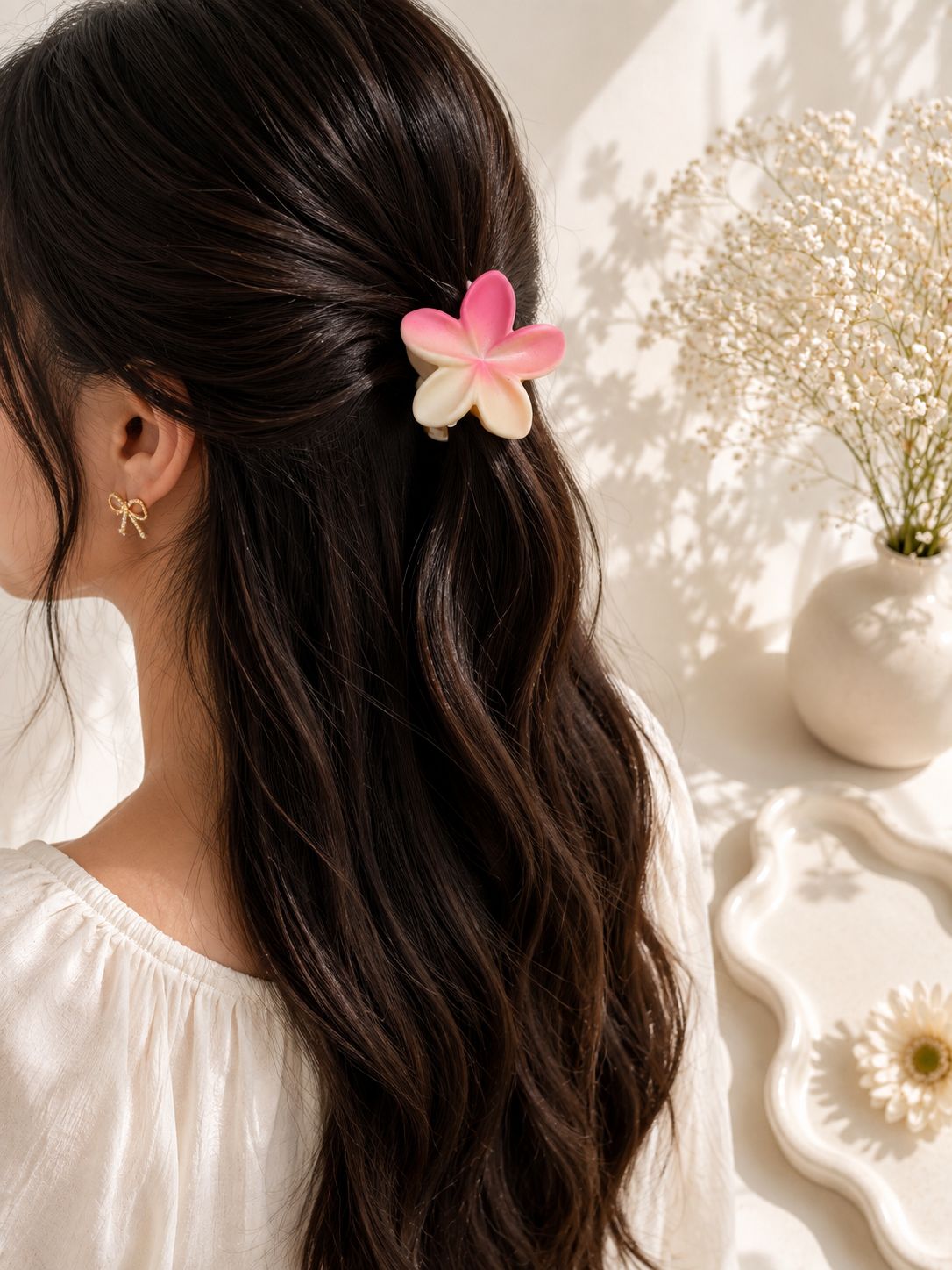 Ombré Floral Claw Clip (Set of 2 Small)