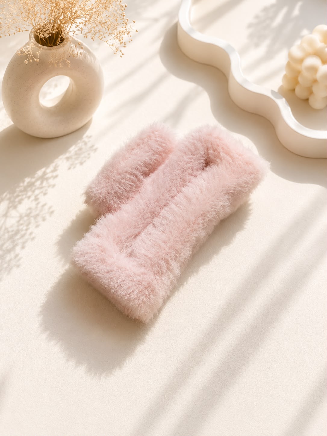 Decus Fluffy Headband - Blush Pink