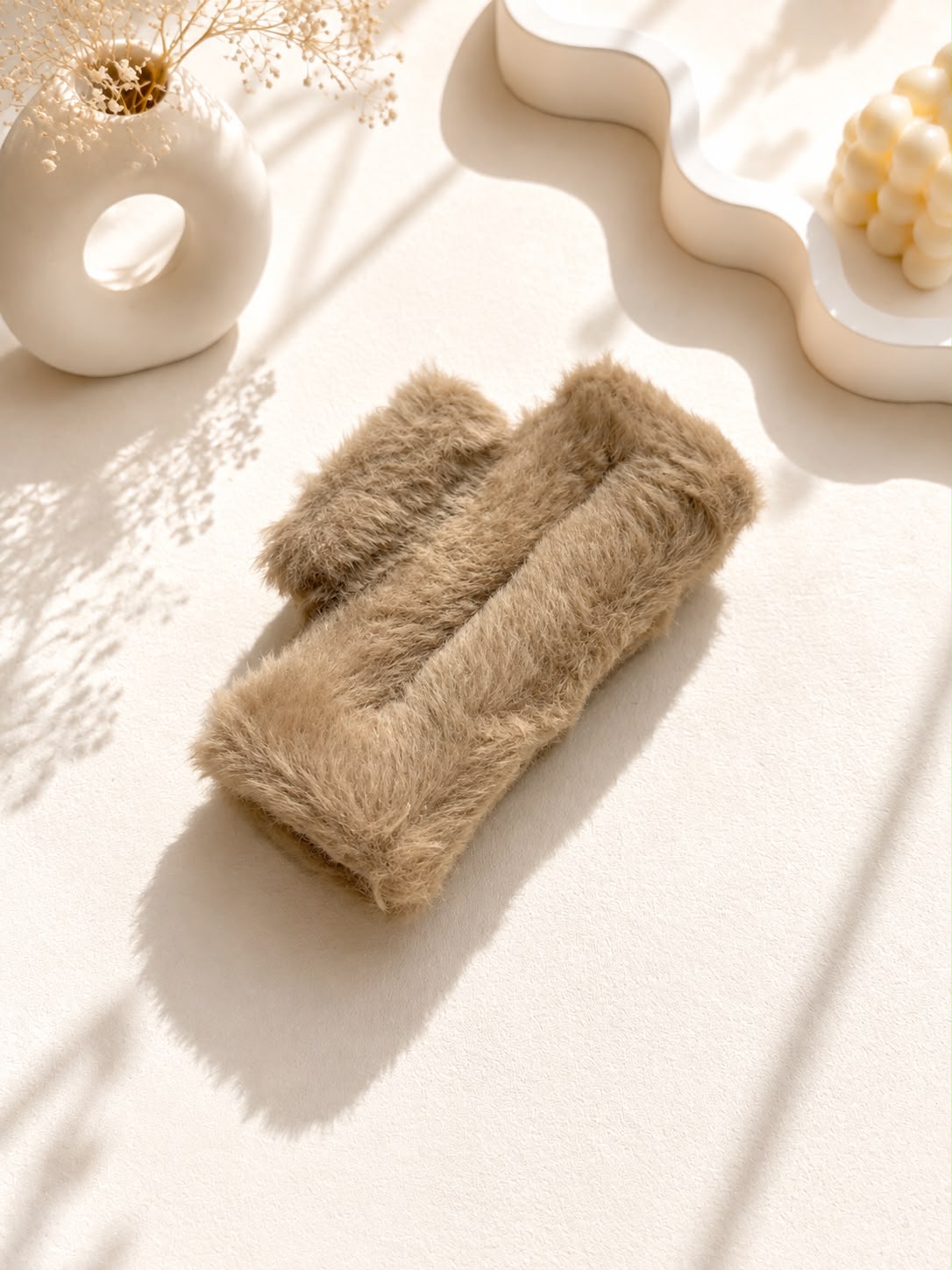 Decus Fluffy Headband - Camel