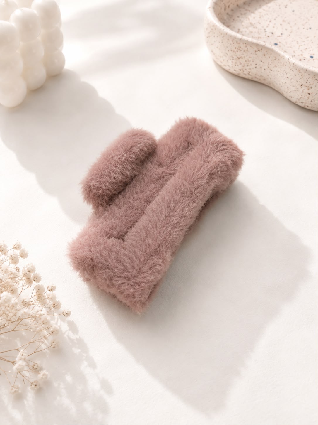 Decus Fluffy Headband - Mauve