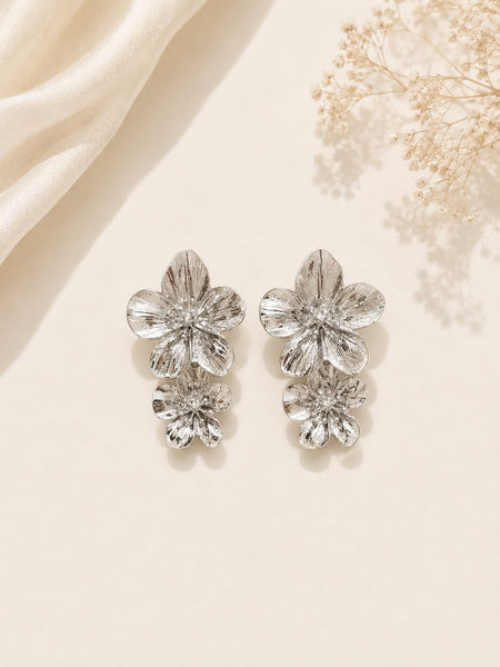 Silver Blossom Earrings