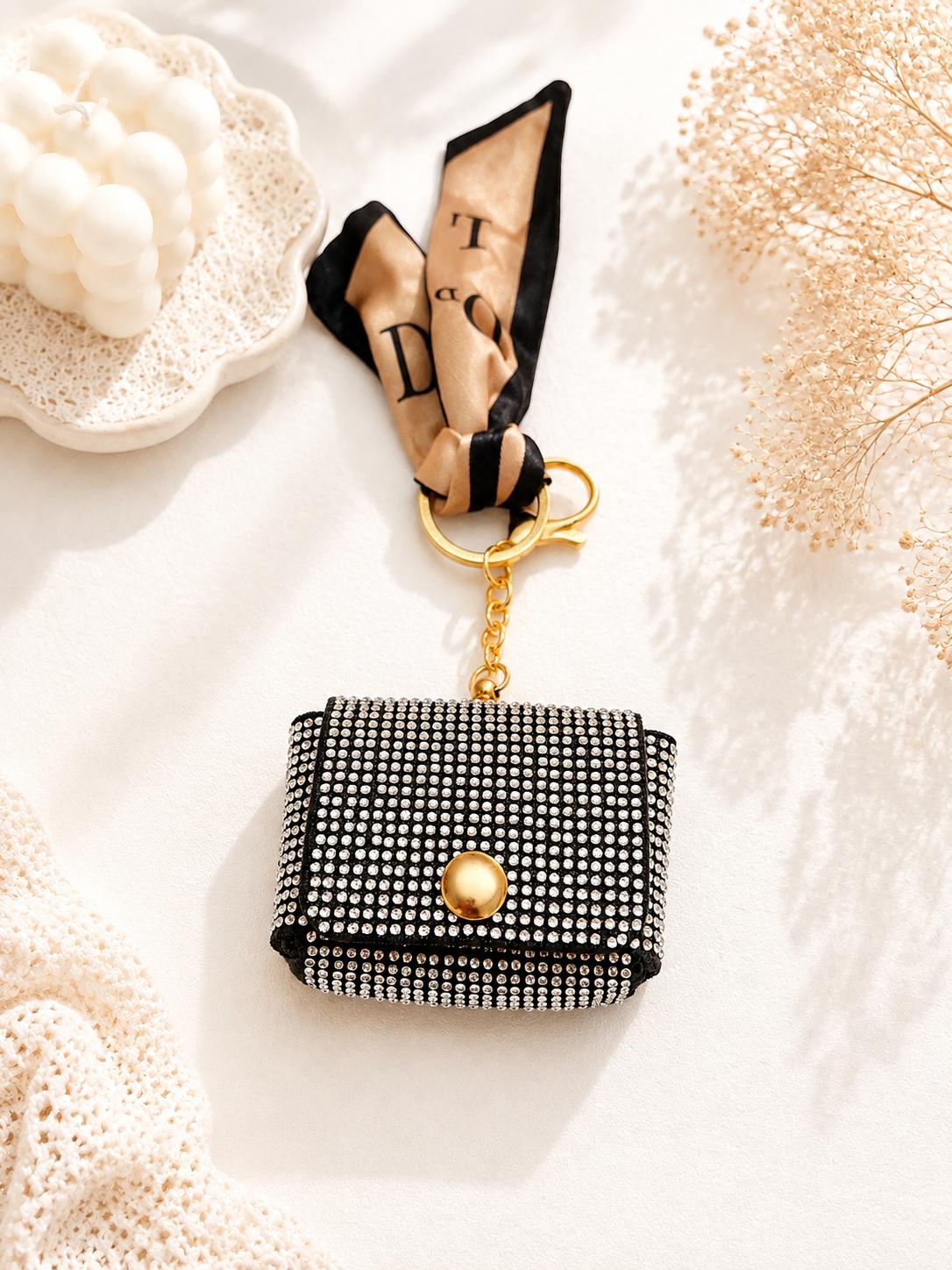 Rhinestone Mini Bag Charm